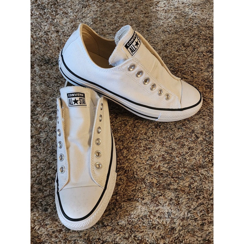 Converse Chuck Taylor All Star Slip On White Sneakers Womens 7